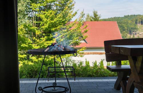 Malinowe Wzgórze domki 90 m2 z sauną i balią - Foto 35