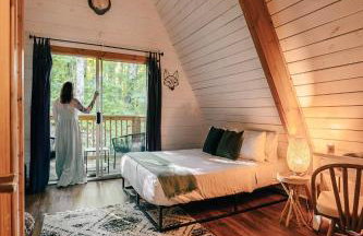 Big Mountain View! Downtown Gatlinburg Chalet Village! Hot Tub! Fan Favorite! AFrame Dreams! Magazine-Featured! Stunning Interiors! Little Green Cabin - Photo 23