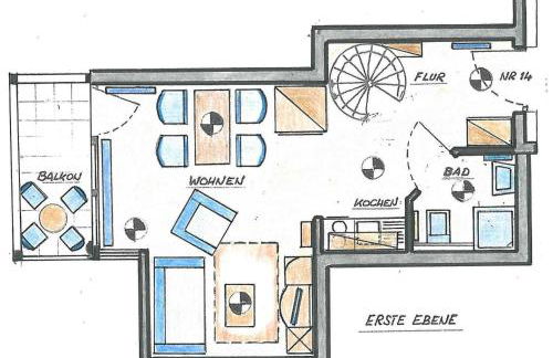 Ferienwohnung 14 im Fischerhaus mit Balkon - Foto 15