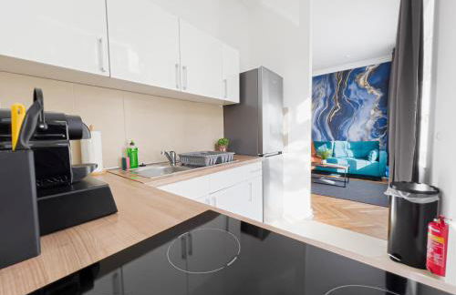 Erstklassiges Ferienapartment Citynah mit 1 Schlafzimmer - WiFi, TV, Küchenzeile, Waschmaschine&Trockner - Foto 20