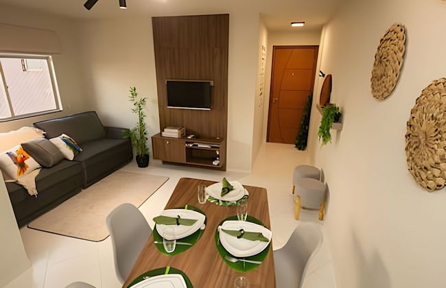 APTO decorado 5 hospedes AC e piscina - Photo 16