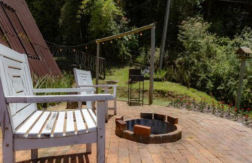 Chale Alcantara Jacuzzi, Lareira e Deck com Vista - Foto 41