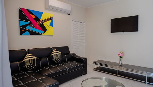 Modern 1-bedroom-apartment 2 km From Eagle Beach - Foto 5, Sala de estar