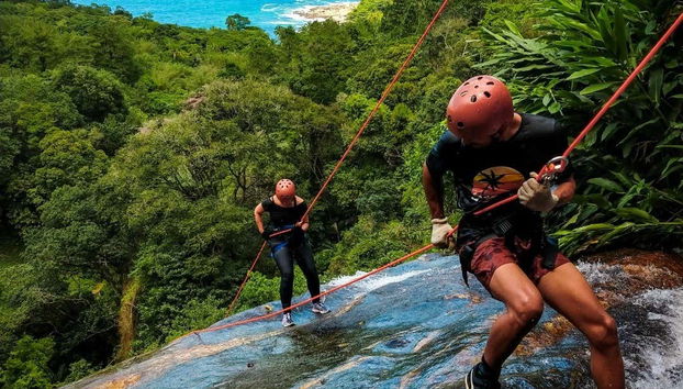 Discesa in corda doppia alla spiaggia di Calhetas - Foto 4