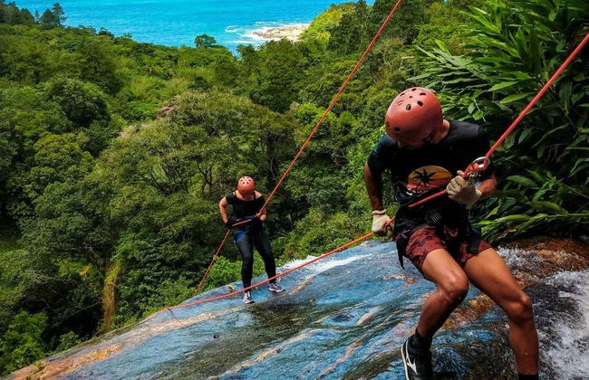 Discesa in corda doppia alla spiaggia di Calhetas - Foto 4