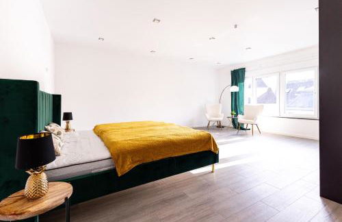 Design Apartment zentral für 6 in Andernach: Ausblick, WiFi, Küche - Foto 9