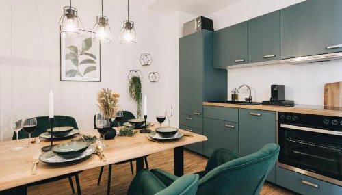 Oasis Appart - Wohnen in Dresden - Netflix - Tiefgarage - Dachterrasse - Foto 5, stove