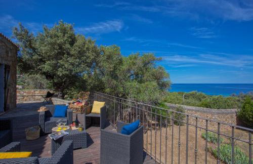 Villa bodri, maison en pierre avec vue mer et piscine chauffée - Foto 21