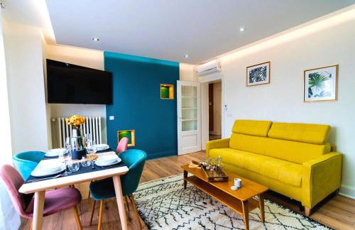 Bel AMI 02 - Turquoise & OR - Moderne Chic - Centre Ville - Accès Jardin - Clim - Wifi - Parking - Localisation idéale - Foto 10