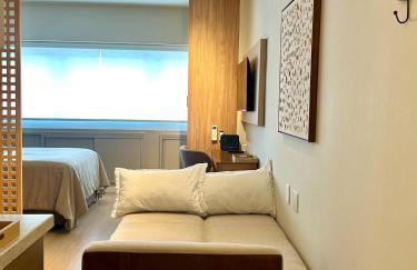 Studio 404 com Piscina e Academia Ar Condicionado no Centro Cívico com Garagem - Foto 17