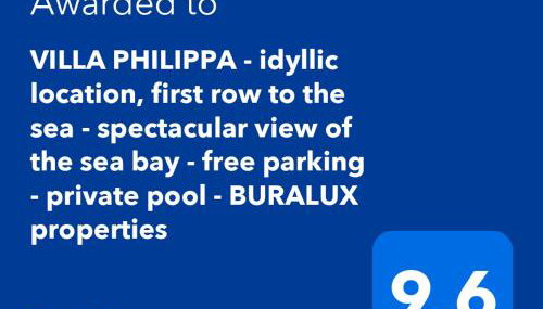 VILLA PHILIPPA - luxurious five-room villa - idyllic location - first row to the sea - spectacular view of the sea bay - unforgettable sunsets - 15 minutes from Supetar ferry port - free parking - private heated pool - Foto 5