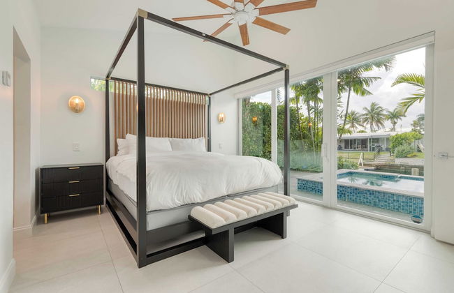 Luxury Waterfront Home w/ Pool, Hot Tub & Dock Near Las Olas Gulfstream - Foto 17