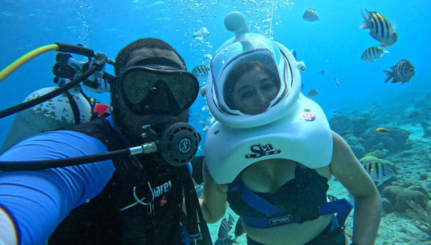 Una foto insieme all'istruttore