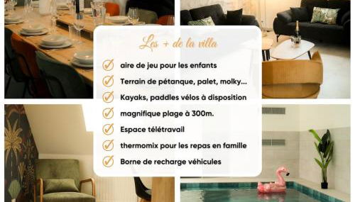 Villa d'exception piscine interieure plage à 300m 14 personnes - Foto 3