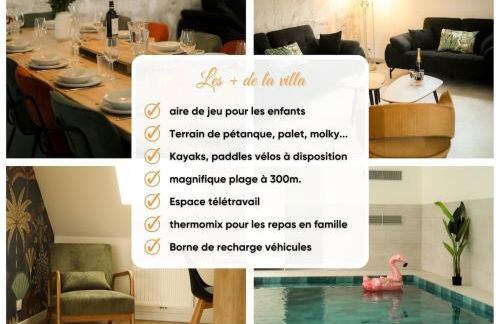 Villa d'exception piscine interieure plage à 300m 14 personnes - Foto 3