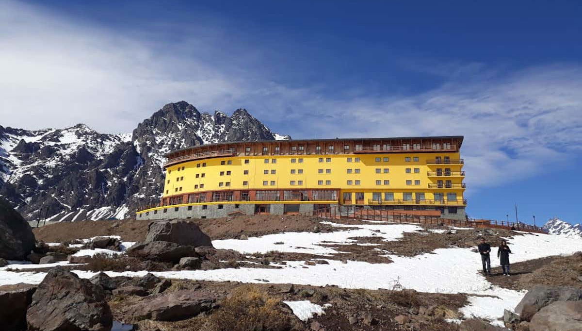 El hotel de la estación de esquí