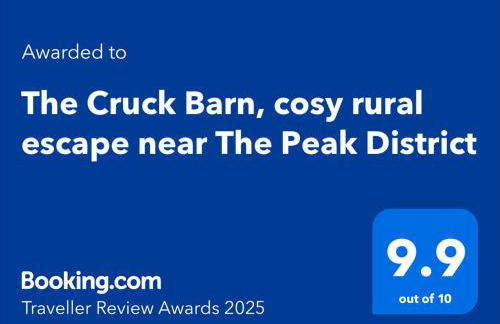 The Cruck Barn, cosy rural escape near The Peak District - Foto 3