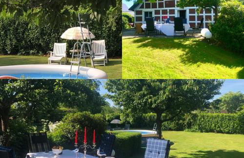 Ferienwohnung Hotel Appartement 2 Schlafzimmer Altes Landhaus Oste mit Terrasse, Grill, Küche, Bad, WLAN, nah am Nordsee Strand - Foto 1