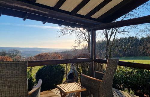 Ferienhaus Vogelsbergblick, Fernblick, Sauna, Kamin, 1700m eingezäunt in Alleinlage - Foto 16