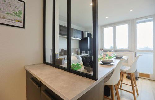 Séjour lumineux T3 moderne, balcon & ascenseur - Foto 5