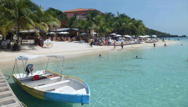 The paradisiacal beach