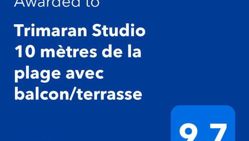 Trimaran Studio 10 mètres de la plage avec balcon/terrasse - Foto 2