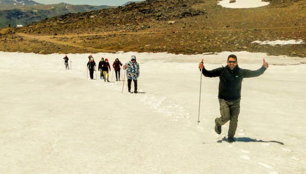 Una foto durante il tragitto