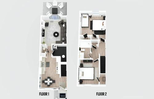 Near Ark Private Parking Patio 2 bed 1&half Bath - Foto 5