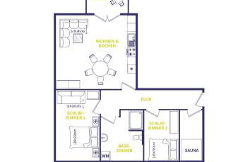 Gemütliche FeWo 4-6 Personen in Traumlage mit Sauna - Foto 2
