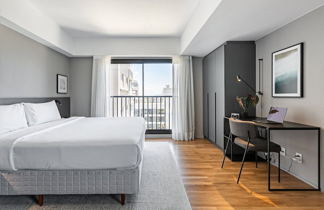 Studios Rio Branco by Viva - Prédio moderno, aptos com cama king-size no centro de Floripa - Foto 9