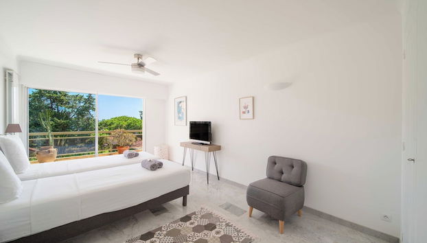 Renovated Apartment 155m2 3br/6p - Cannes Palm Beach - Foto 5, Habitación
