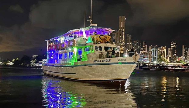 Balade en bateau avec dîner-spectacle à Carthagène - Foto 4, Une croisière nocturne le long de la côte de Carthagène