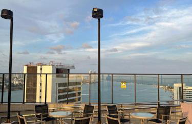 Flat Beach Class Excelsior - Apto Completo para 4 pessoas vista rio e mar - Foto 74