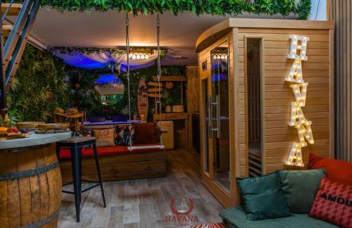 Loft "Havana Spa" Cuba Jacuzzi Sauna Bar à cocktails - Foto 43