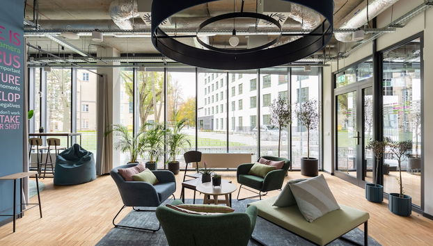 Zona de estar del vestíbulo