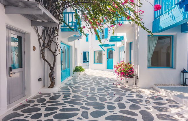 Deluxe Cruise-Friendly Mykonos Beach Bliss & Stadtbummel - Foto 6