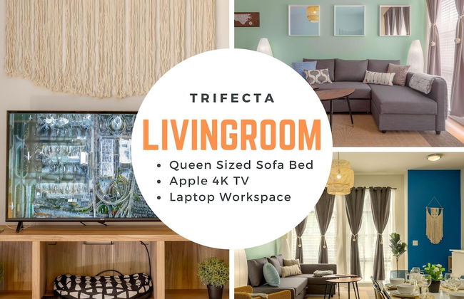 2 Bedroom Hip Apartment, Free Parking & Wifi - Foto 42