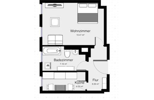 zentrales gemütliches Apartment in der Südvorstadt - Foto 9