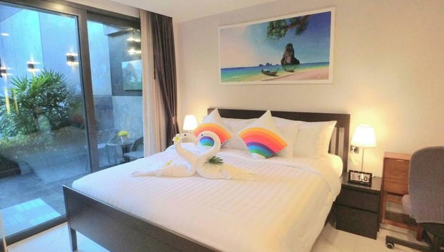 B208 - 1 Bdr Condo With Pool Access Ao Nang Beach - Foto 5, Habitación