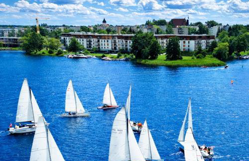 Marina Glamour - 3pok, widok na jezioro, klimatyzacja, parking podziemny, winda, Netflix - Foto 35