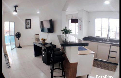 Guarujá tombo apto 150 metros da praia 2 vagas - Foto 9