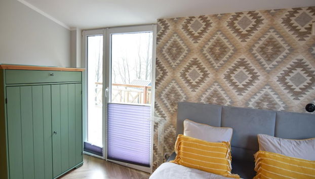 Holiday Home on the Lake Shore, Sauna, Jacuzzi - Foto 5, Quarto