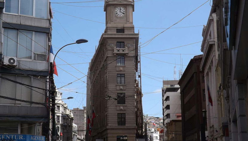 The financial district of Valparaiso