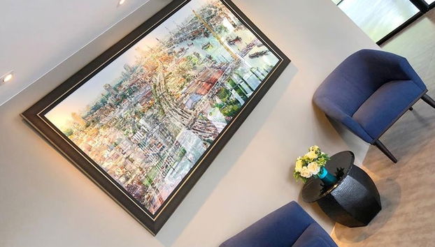 Coin salon dans le hall