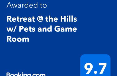 Retreat @ the Hills w/ Pets and Game Room - Foto 1