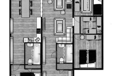 Arc 2000 appartement type chalet - Foto 2