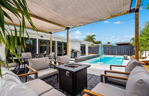 Modern 4Bedroom-2Bath Family POOL House 5 mins Lauderdale-by-the-Sea & Pompano Beaches - Foto 4