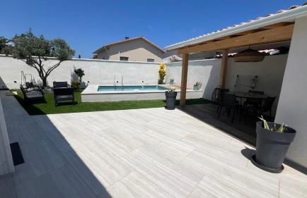 Villa Altea- Lido Marana - piscine privée exclusive - plage à pied - 3 bedrooms house - private swimming pool - beach access on foot - Foto 28