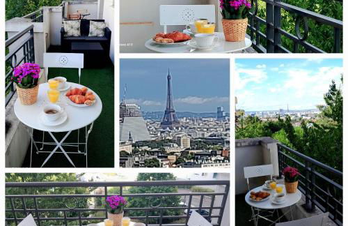 Élégant apt avec vue Tour Eiffel & parking privé - Foto 3