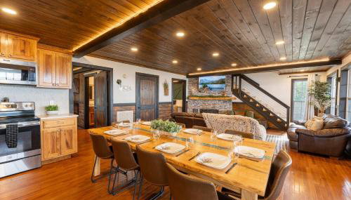 Mountain High Cabin with hot tub fire pit & indoor pool - Foto 3